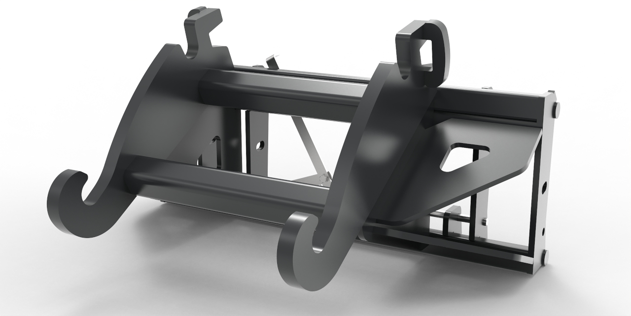 Adapter von Bagger auf Euroaufnahme, Euroadapter Verachtert CW20/30/40 mechanische Verriegelung