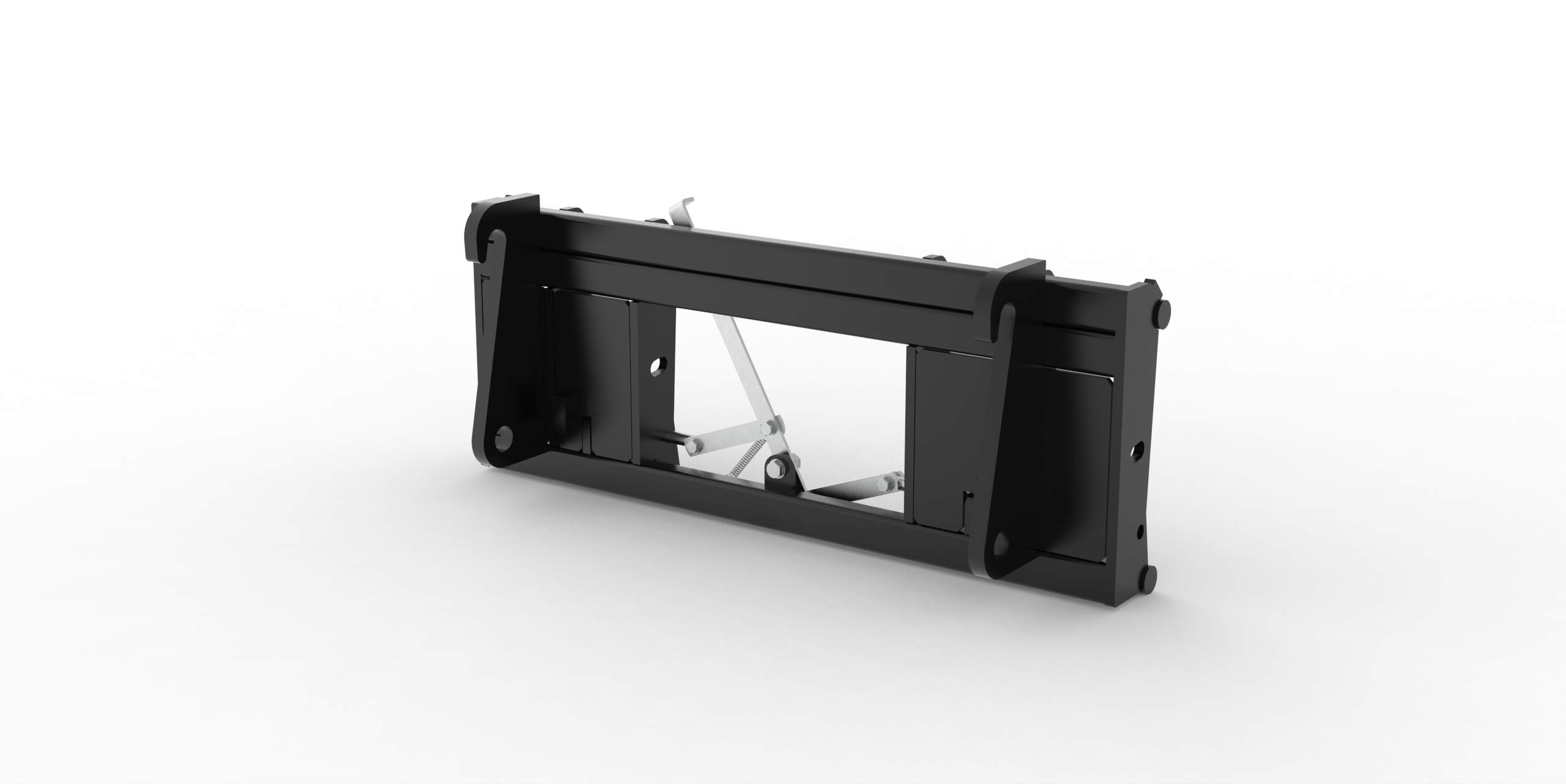 Adapter von Radlader auf Euroaufnahme, Euroadapter, Schnellwechsler Zettelmeyer/Volvo (40x40x310mm) mechanische Verriegelung