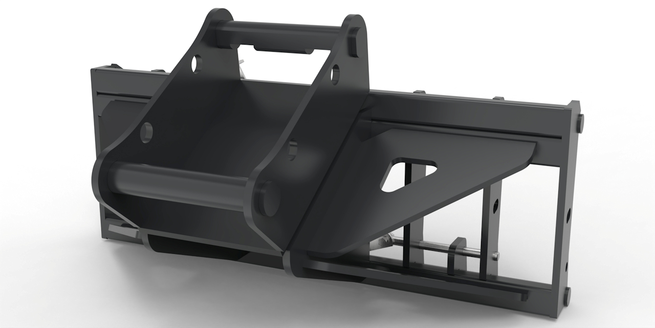 Adapter von Bagger auf Euroaufnahme, Euroadapter Lehnhoff MS08 / SW08 mechanische Verriegelung