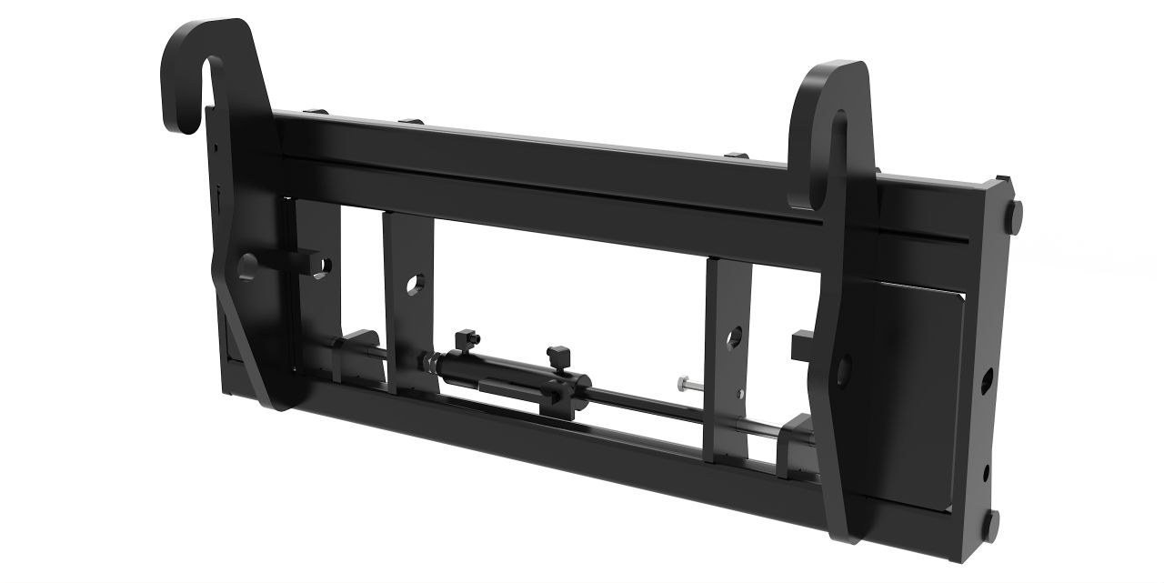 Joma-Tech Adapter von Radlader auf Euroaufnahme - Schnellwechsler Kramer gross 40x40x280mm Hydraulische Verrieglung