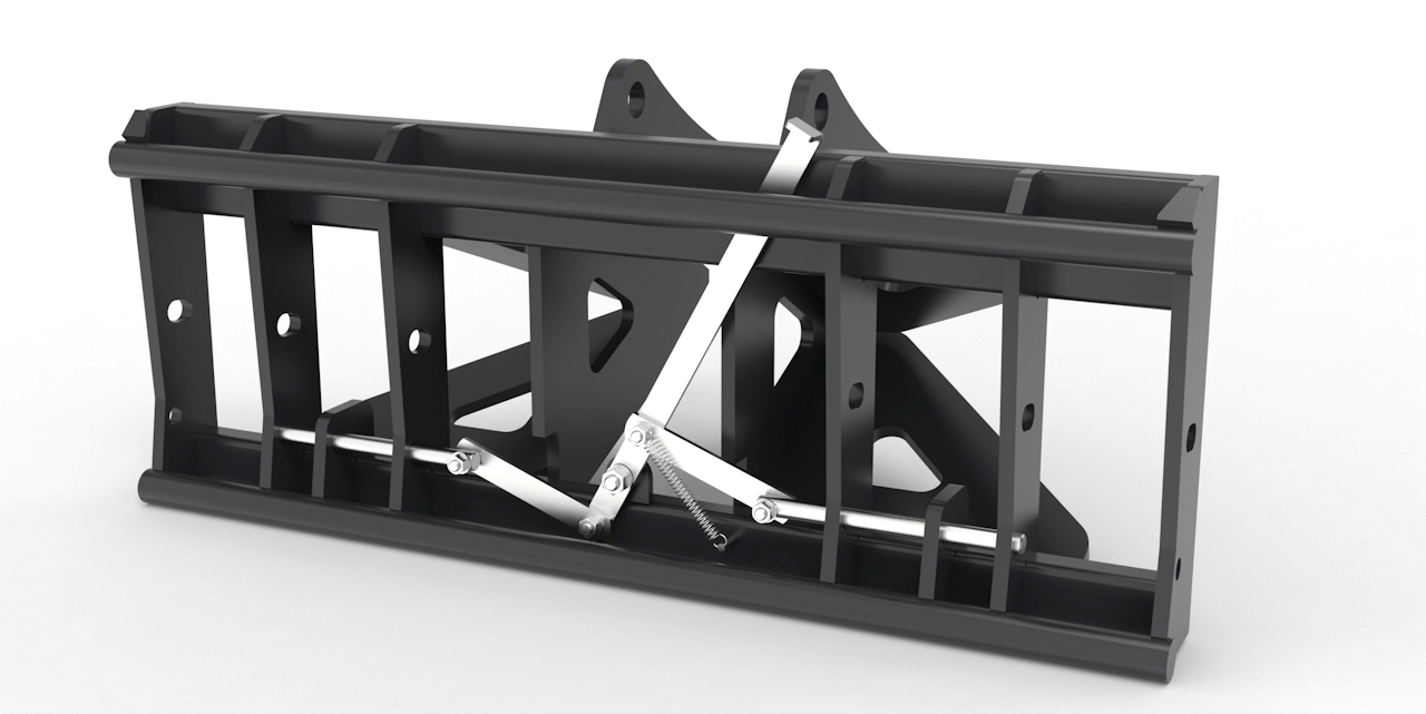 Adapter von Bagger auf Euroaufnahme, Euroadapter Schaeff/Terex HR16 mechanische Verriegelung