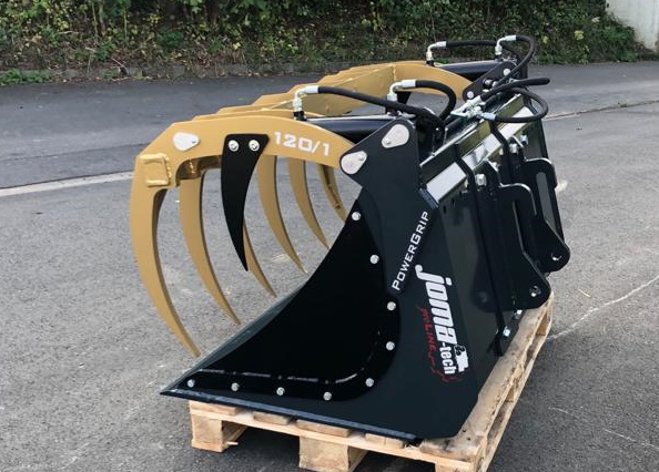 Greifschaufel Joma-Tech Powergrip für Radlader - [ 1600mm einteilig ]