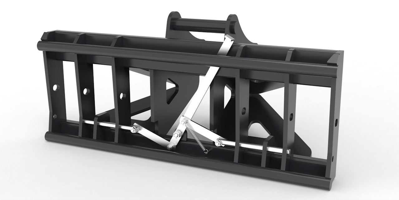 Adapter von Bagger auf Euroaufnahme, Euroadapter Martin M10 mechanische Verriegelung