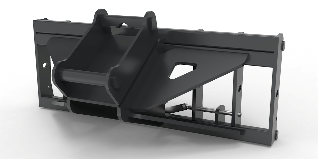 Adapter von Bagger auf Euroaufnahme, Euroadapter Lehnhoff MS03 / SW03 mechanische Verriegelung