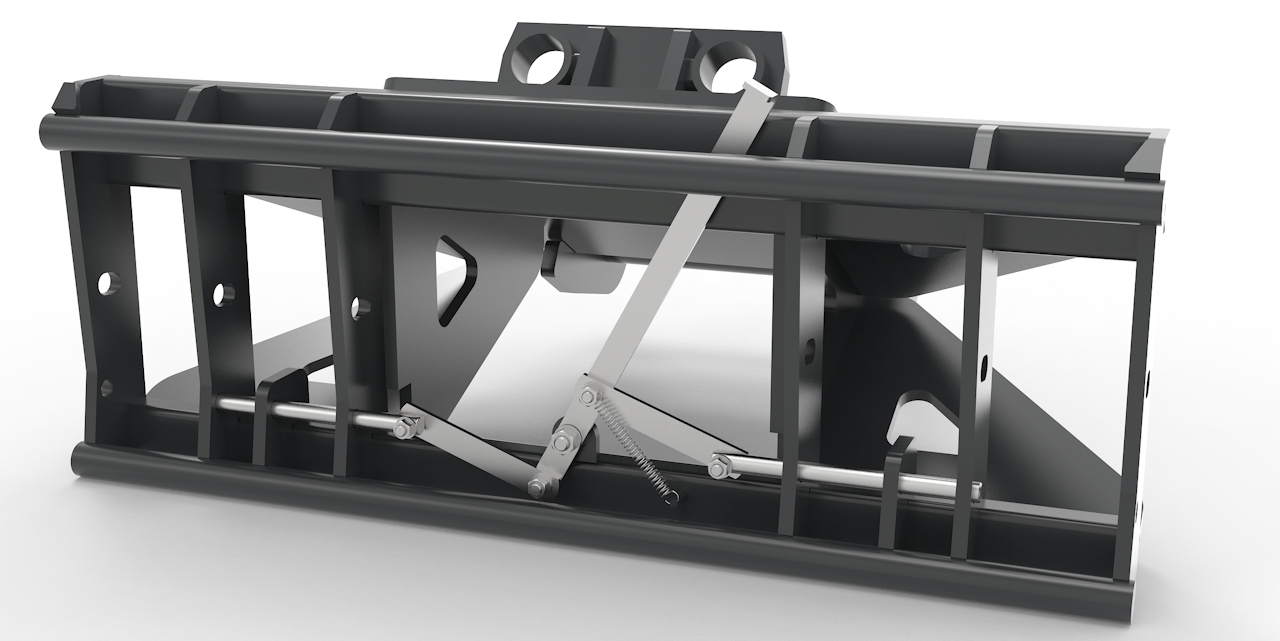 Adapter von Bagger auf Euroaufnahme, Euroadapter Lehnhoff MS10 / SW10 mechanische Verriegelung