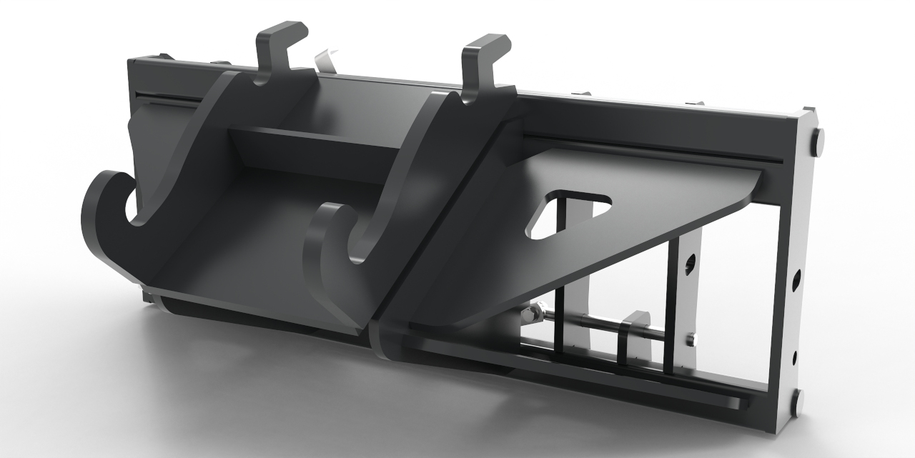 Adapter von Bagger auf Euroaufnahme, Euroadapter Verachtert CW10 mechanische Verriegelung