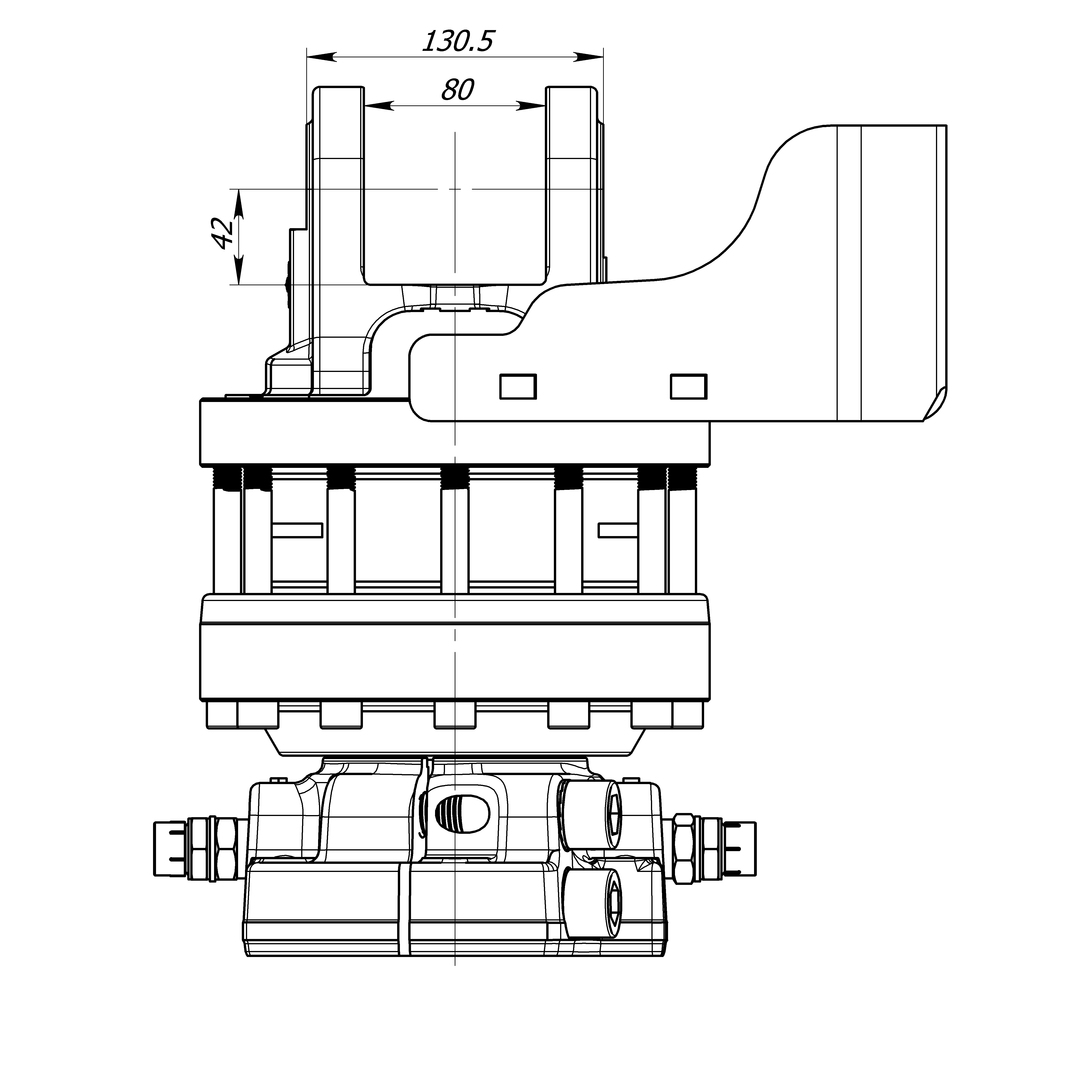 Flanschrotator Formiko FHR 10FD1H - Drehmotor 10t für Greifer, Holzgreifer