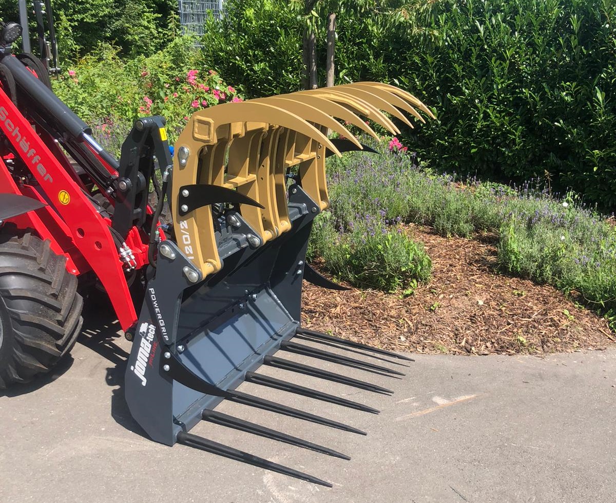 Krokodilgebiss Joma-Tech Powergrip für Radlader, Krokogebiss - [ 1200mm zweiteilig ] 