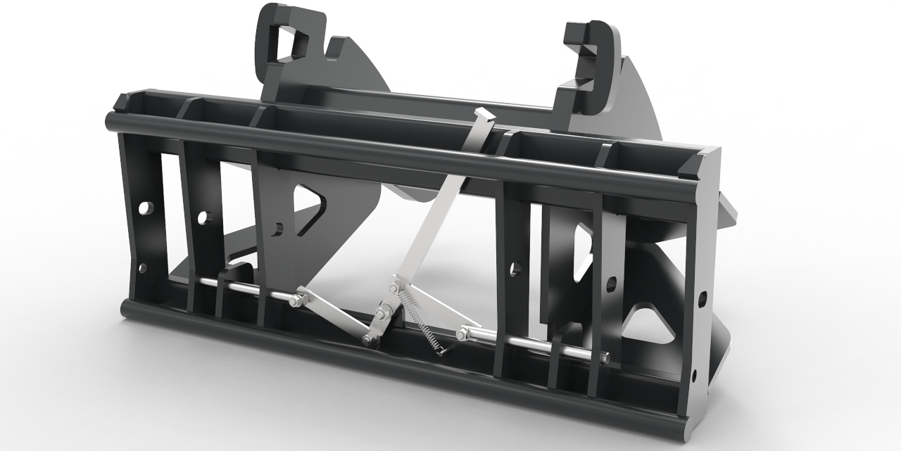 Adapter von Bagger auf Euroaufnahme, Euroadapter Verachtert CW20/30/40 mechanische Verriegelung