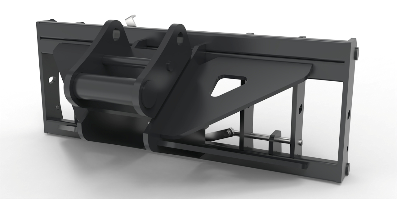 Adapter von Bagger auf Euroaufnahme, Euroadapter Schaeff/Terex HR16 mechanische Verriegelung