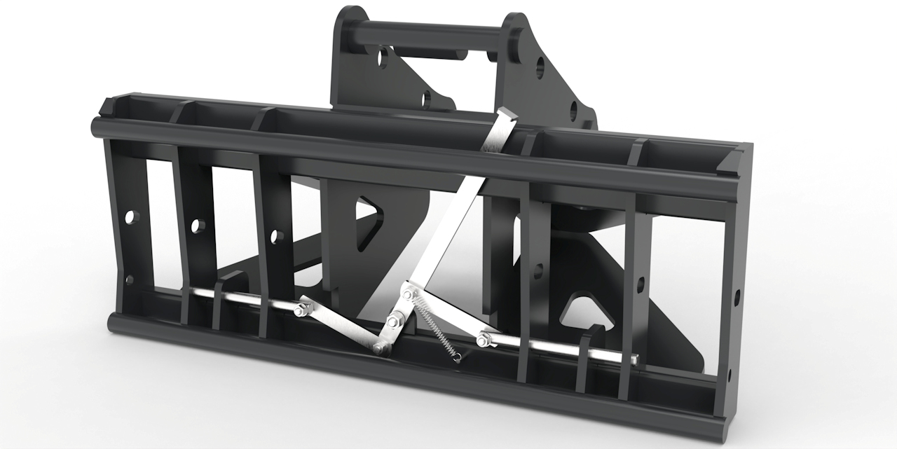 Adapter von Bagger auf Euroaufnahme, Euroadapter Lehnhoff MS08 / SW08 mechanische Verriegelung