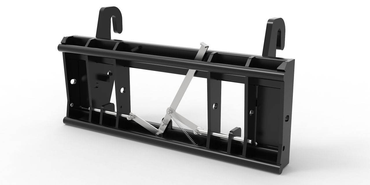 Adapter von Radlader auf Euroaufnahme - Schnellwechsler Kramer Gross 40x40x280mm Mechanisch