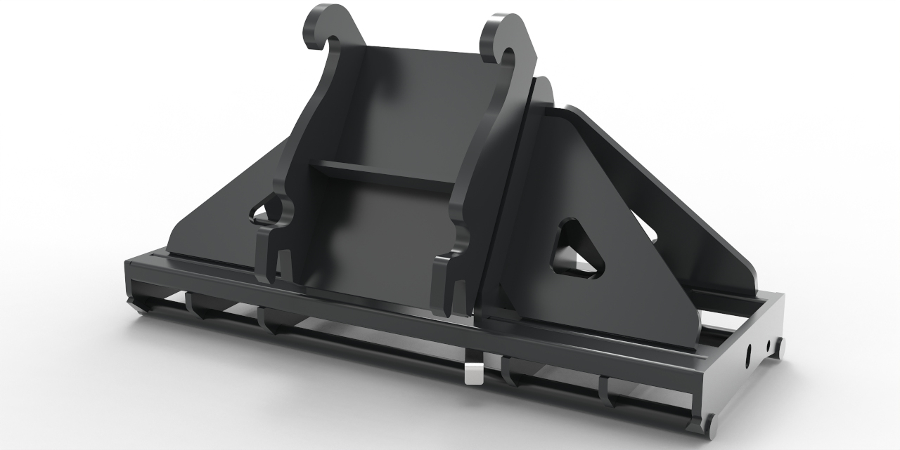 Adapter von Bagger auf Euroaufnahme, Euroadapter Verachtert CW10 mechanische Verriegelung