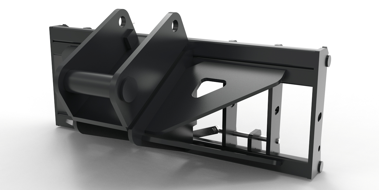 Adapter von Bagger auf Euroaufnahme, Euroadapter Schaeff/Terex HR18 mechanische Verriegelung