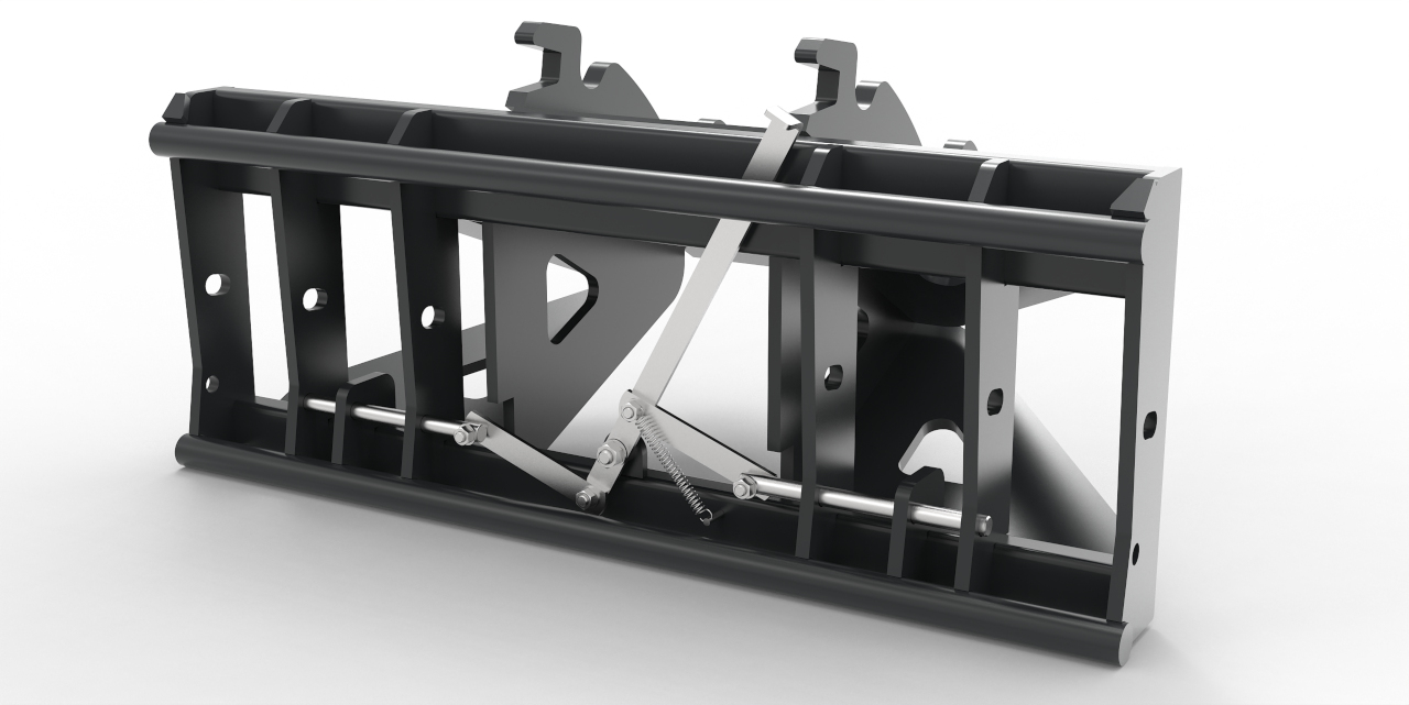 Adapter von Bagger auf Euroaufnahme, Euroadapter Verachtert CW10 mechanische Verriegelung