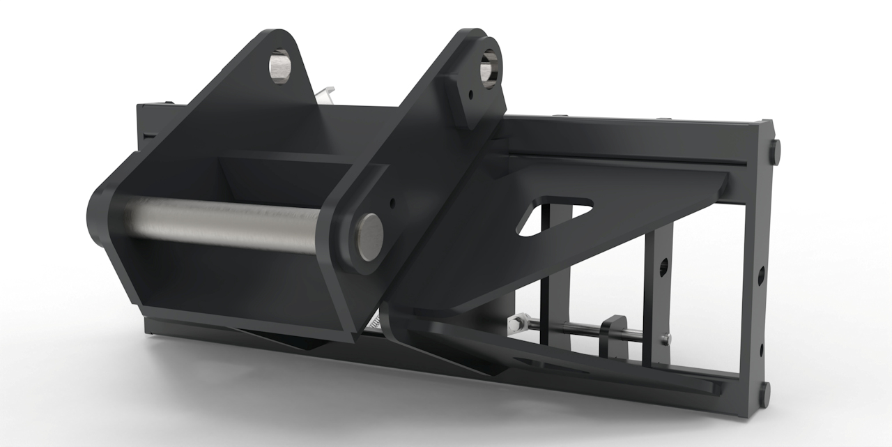 Adapter von Bagger auf Euroaufnahme, Euroadapter Liebherr SW33 mechanische Verriegelung