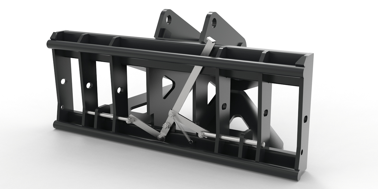 Adapter von Bagger auf Euroaufnahme, Euroadapter Schaeff/Terex HR18 mechanische Verriegelung