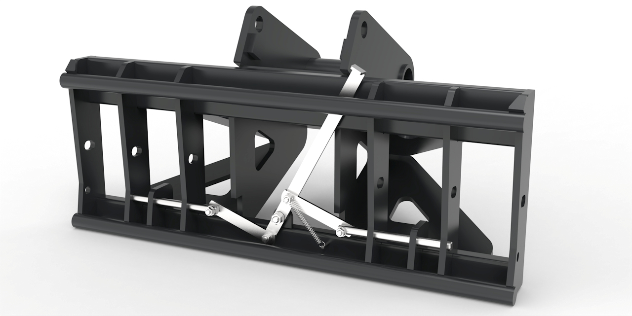 Adapter von Bagger auf Euroaufnahme, Euroadapter Schaeff/Terex HR32 mechanische Verriegelung