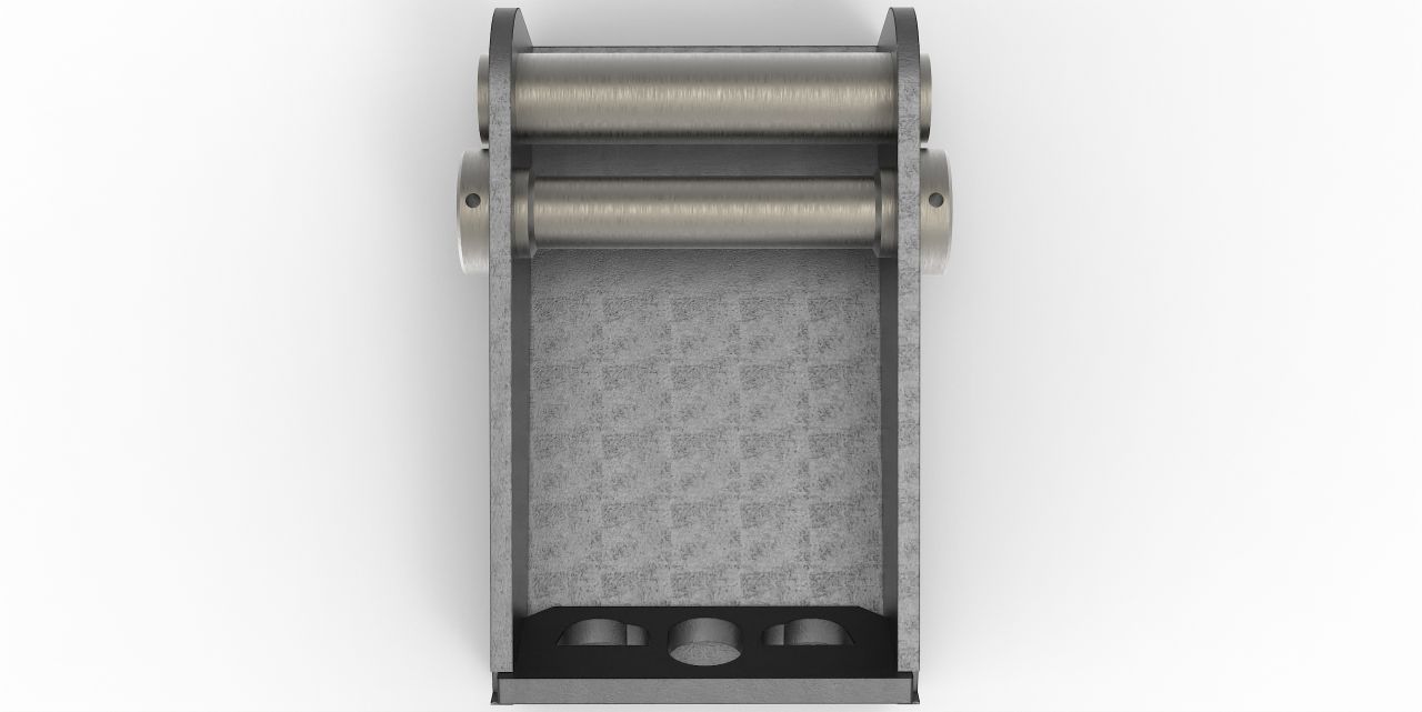 Kombi-Aufnahme MS01-MS03 mit aufgeschweißter Grundplatte