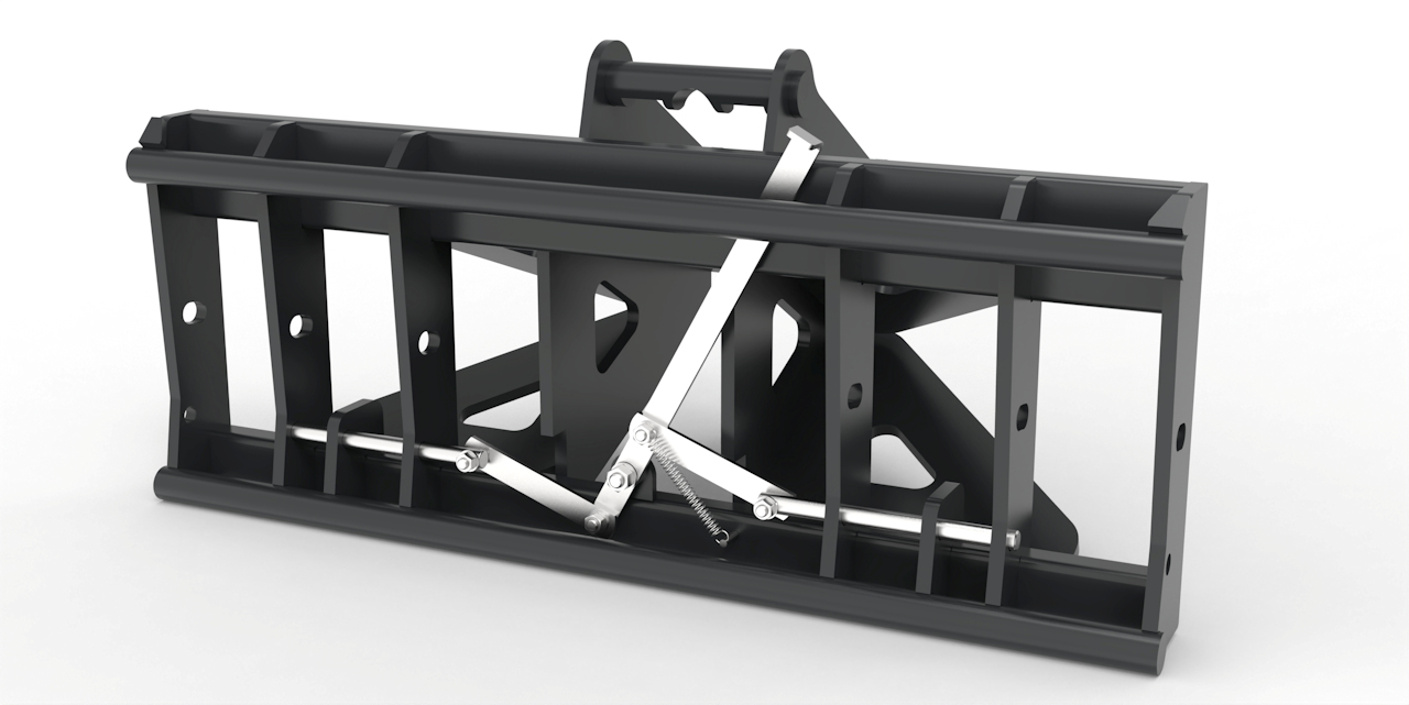 Adapter von Bagger auf Euroaufnahme, Euroadapter Lehnhoff MS03 / SW03 mechanische Verriegelung